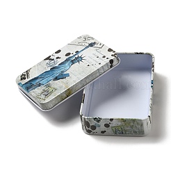 Прямоугольный ящик для хранения белой жести CON-G005-B10