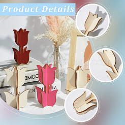 24 шт. необработанные деревянные диски-тюльпаны AJEW-WH20020-196