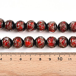 Бусины ручной работы бусины золотого песка&nbsp;LAMP-N026-01C