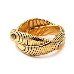 Растягивающиеся браслеты из нержавеющей стали 304 BJEW-A031-01D-G