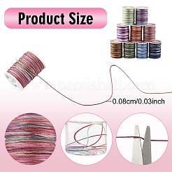 9 рулон 9-х цветной сегментно окрашенной полиэфирной нити&nbsp;NWIR-YW0001-14