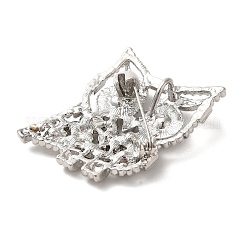 Брошь из сплава сова с цветными стразами и полой брошью&nbsp;LS-JEWB-R025-03