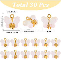30шт стеклянные подвески&nbsp;GLAA-SC0002-59A