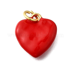 Латунные подвески из красной эмали KK-Z102-23G