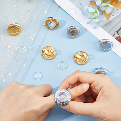 DIY-Sets zur Herstellung ovaler Fingerringe&nbsp;DIY-DC0004-20