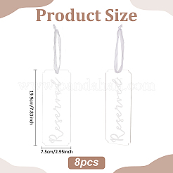Акриловый знак бронирования мест AJEW-WH0534-61A