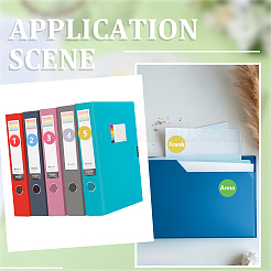 60 шт. 10-х цветные самоклеящиеся наклейки из ПВХ AJEW-SP0002-45