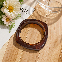 2шт 2 цвета имитация мрамора акриловый браслет для женщин&nbsp;BJEW-HY0002-04A