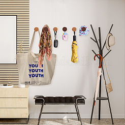 6 комплект вешалок-крючков из дерева 2 цветов AJEW-GA0006-46