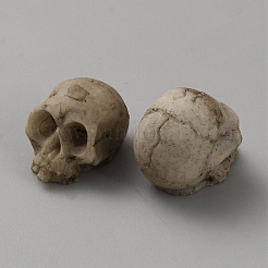 Хэллоуин череп из смолы украшение дисплея&nbsp;DJEW-WH20001-02