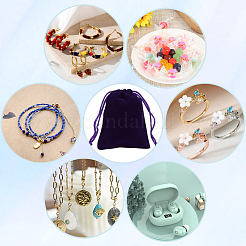Geschenkbeutel mit Kordelzug aus Samtschmuck&nbsp;ABAG-BBC0001-10B-04