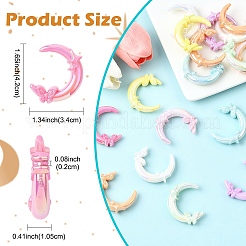 20 шт. непрозрачные акриловые бусины с УФ-покрытием&nbsp;PACR-YW0001-50