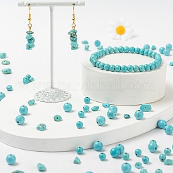 3 нить 3 стильные синтетические бирюзовые бусины TURQ-FS0001-01