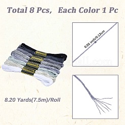 1 пакетик 6-слойных хлопковых ниток для вышивания&nbsp;DIY-DJ0005-19