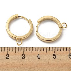 201 фурнитура для сережек-колец Huggie Hoop из нержавеющей стали STAS-A167-01O-G