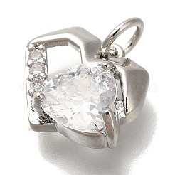 Стойки обшивки латунь микро проложить кубическую прелесть диоксида циркония KK-I720-53P