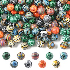 1 brin de perles synthétiques teintées en malachite&nbsp;G-YW0002-64A