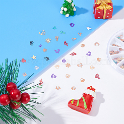 2 boîte de cabochons en laiton sur le thème de Noël&nbsp;MRMJ-SC0001-04