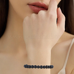 60 шт. бусины из натурального черного оникса&nbsp;G-SC0003-58