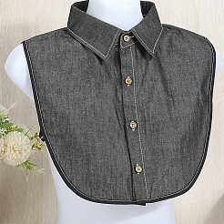 Полиэстер рубашка ложный воротник DIY-WH20058-14B