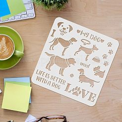 Modelli di stencil per pittura da disegno riutilizzabili in plastica&nbsp;DIY-WH0172-302