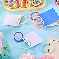 140 шт. 7-х цветный пластиковый переплет с отрывными листами на шарнирных кольцах&nbsp;FIND-TA0008-27