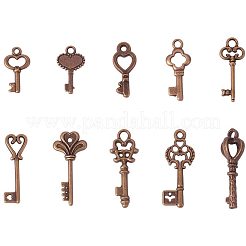 Тибетский стиль ключевые подвески&nbsp;TIBEP-PH0004-16AB