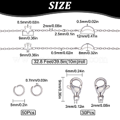 Наборы для самостоятельного изготовления цепочек-ожерельев DIY-SC0020-80