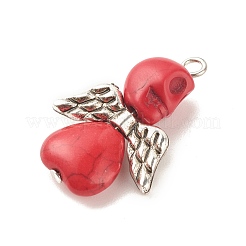 Хэллоуин окрашенные синтетические бирюзовые подвески PALLOY-JF01598-02