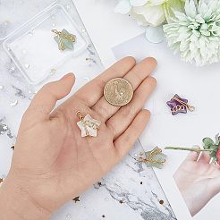 4 шт. подвески из натурального смешанного камня&nbsp;FIND-FH0005-70