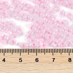 Непрозрачные цвета блестящие стеклянные бусины&nbsp;X1-SEED-K010-04G