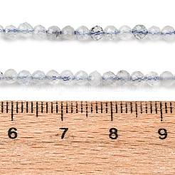 Природные Аквамарин бисер нитей G-F509-10-3mm