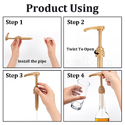 Pp пластиковая головка для бутылок с насосом AJEW-WH0326-83