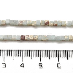 Синтетические бусины пряди аква терра яшма G-B064-A26