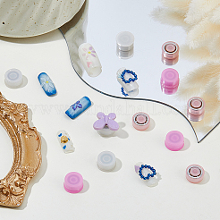 60 шт. 3-цветный железный и полиэтиленовый 3D-вращающийся подшипник для дизайна ногтей&nbsp;MRMJ-FH0001-59