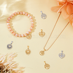 12 шт. 6 стиля вакуумного покрытия PVD из нержавеющей стали 304 подвески&nbsp;STAS-DC0014-29