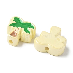 10шт акриловые эмалевые бусины&nbsp;OACR-H048-01A-01