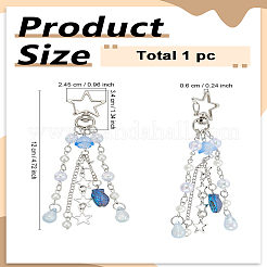 1 шт. пластиковая рыбка и капля с подвеской в виде звезды из сплава&nbsp;KEYC-LP0001-42