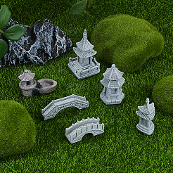 6 Stück 6 Stile Naturedelstein- und Harzornamente&nbsp;AJEW-FH0005-09