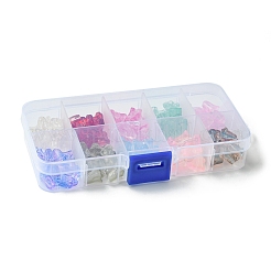 120 perle di vetro trasparente verniciato a spruzzo in 10 colori&nbsp;GLAA-FS0001-84