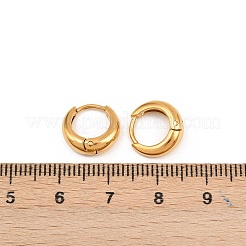 Boucles d'oreilles créoles en acier inoxydable chirurgical 316&nbsp;LS-EJEW-C160-06B-G
