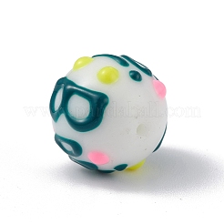 Непрозрачные окрашенные стеклянные бусины GLAA-B001-01F