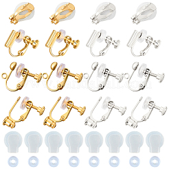 Латунные клипсы серьги выводы&nbsp;KK-BBC0021-52