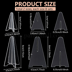 16 комплект из 2-х акриловых колец-дисплеев AJEW-PH0012-38