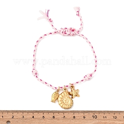 Браслеты с подвесками из нержавеющей стали 304 BJEW-D369-02G