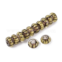 Perles européennes artisanales en verre filé et âme en laiton&nbsp;LAMP-N044-01S-04