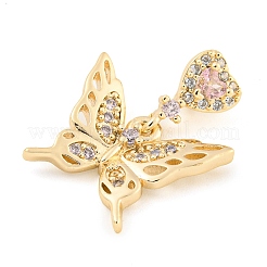 Покрытие стойки латунь микропаве прозрачные подвески из кубического циркония KK-F089-01G