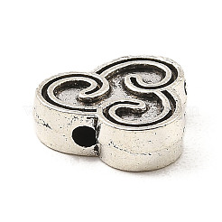 Сплавочные овальные бусины тибетского стиля  FIND-E041-27AS