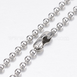 Anlaufgeschützte Halsketten aus 304 Edelstahl&nbsp;LS-NJEW-G307-07-1.5mm-P