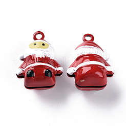 Рождественская выпечка расписные латунные подвески-колокольчики KKB-S002-002